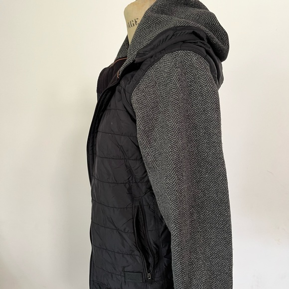 Abercrombie & Fitch Womens black Long Sleeve Pockets Quilted Puffer Coat Size XS - Picture 5 of 7